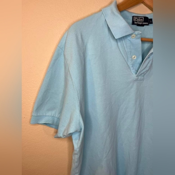Polo Ralph lauren Men’s Blue Short Sleeve Polo Shirt Size Large - Picture 4 of 10